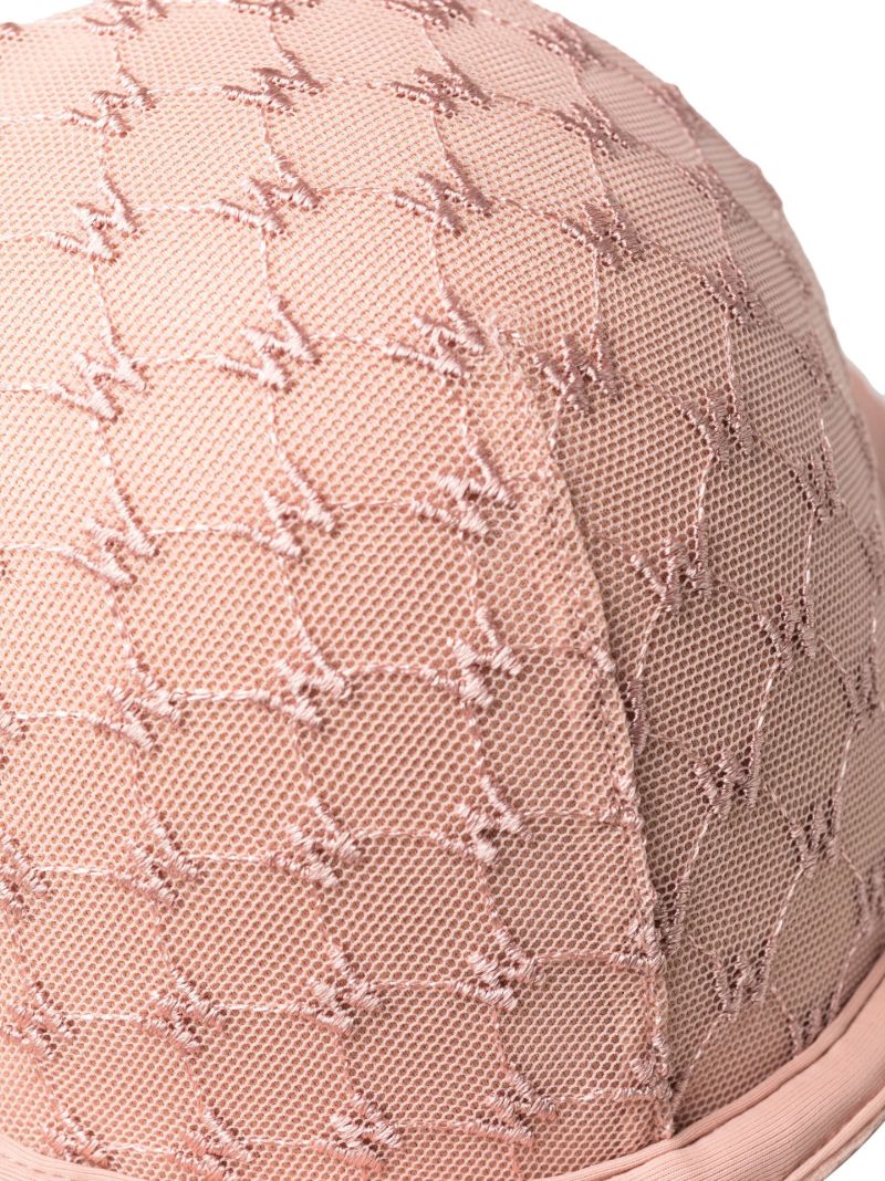 Pink Logo-embroidered Bra
