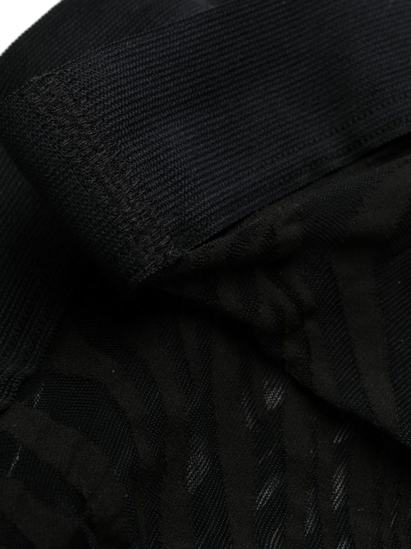 Black Zebra Print Stay-ups