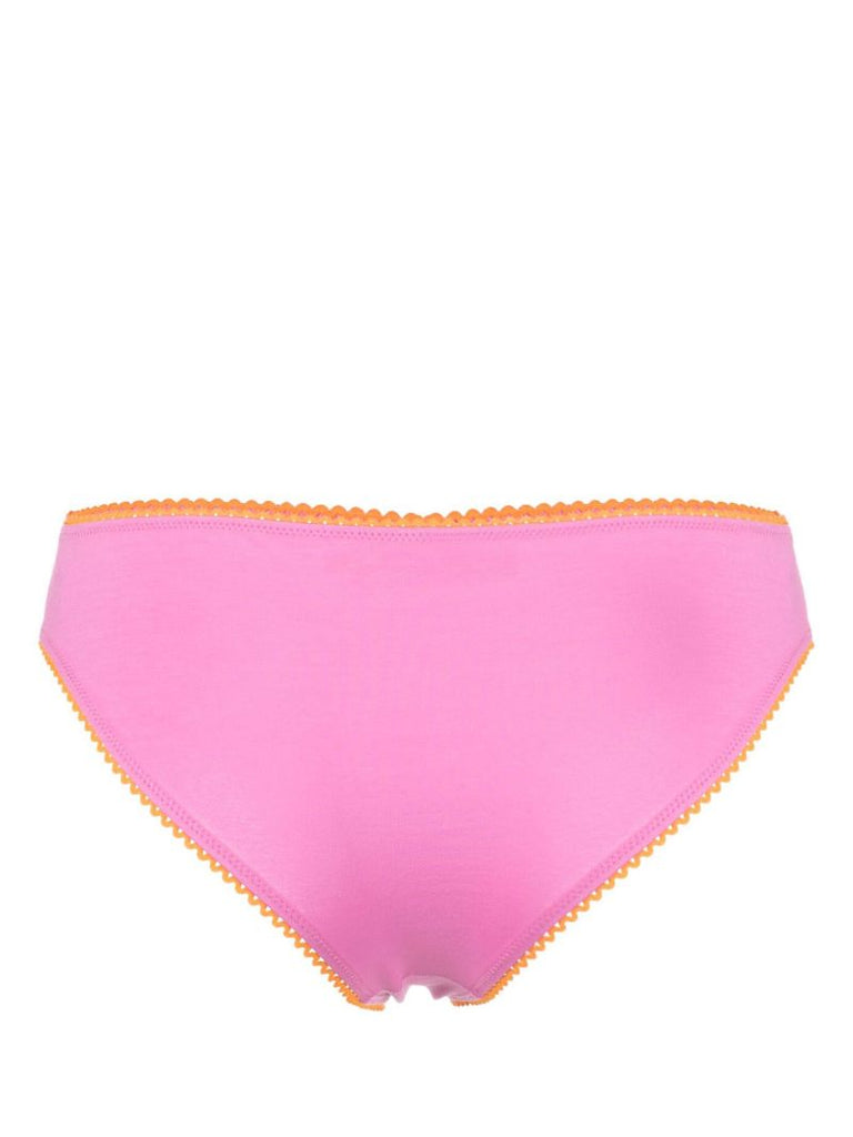 Pink Contrast Stitch Briefs