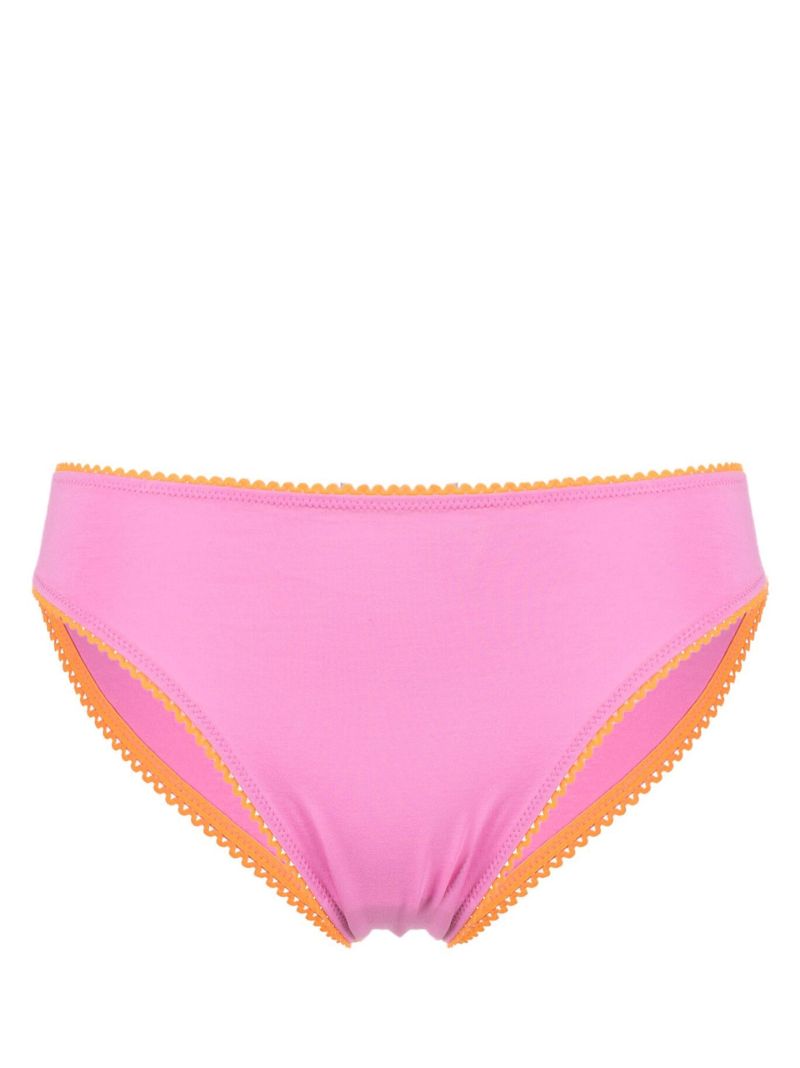 Pink Contrast Stitch Briefs