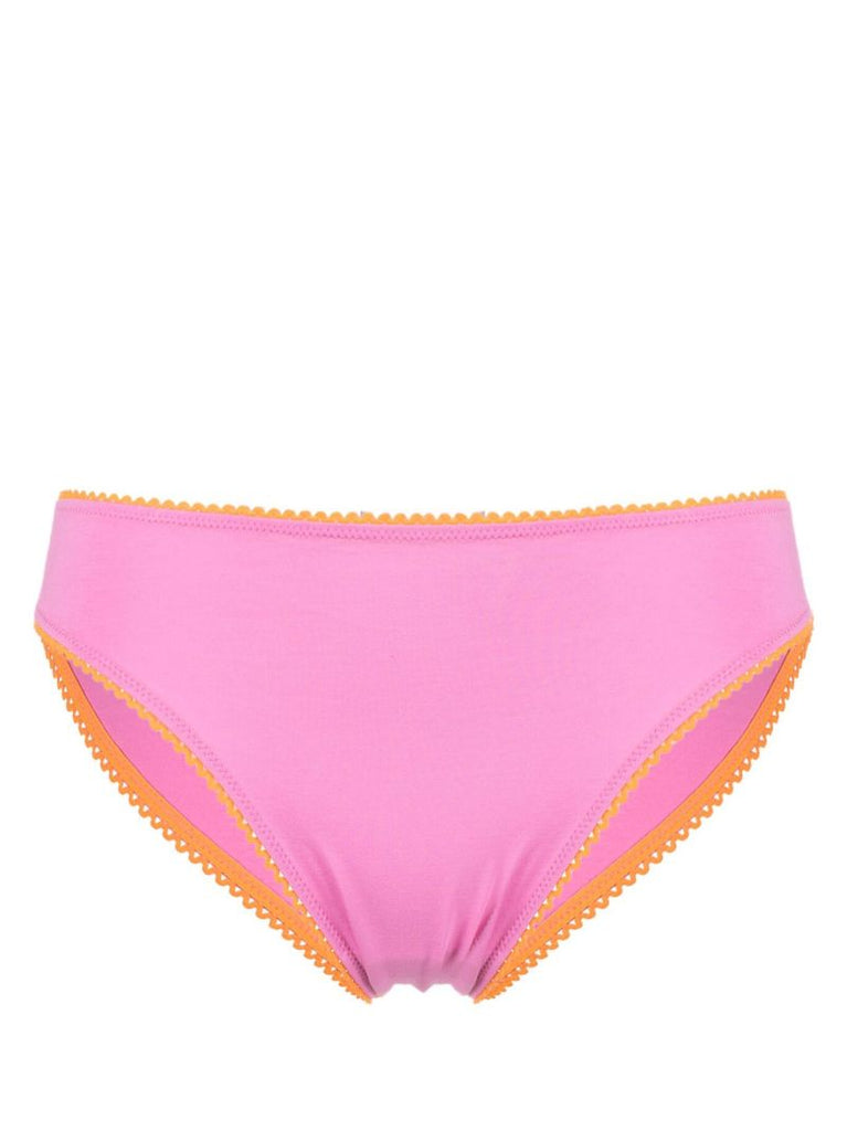 Pink Contrast Stitch Briefs