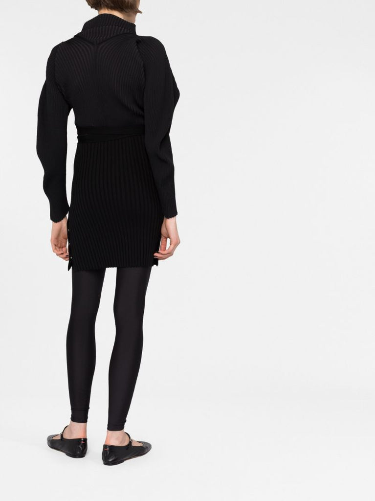 Black Mega Rib Skirt