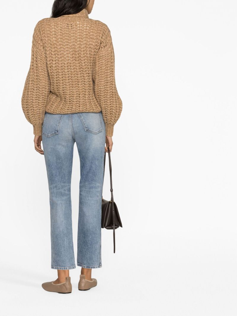 Neutral Iris Chunky Knit Sweater