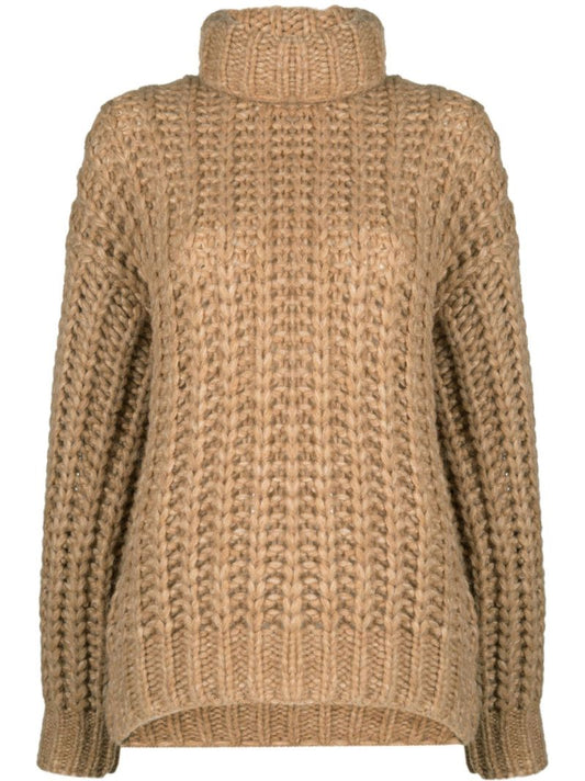 Neutral Iris Chunky Knit Sweater