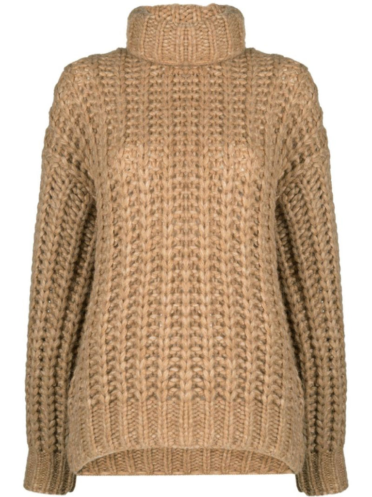Neutral Iris Chunky Knit Sweater