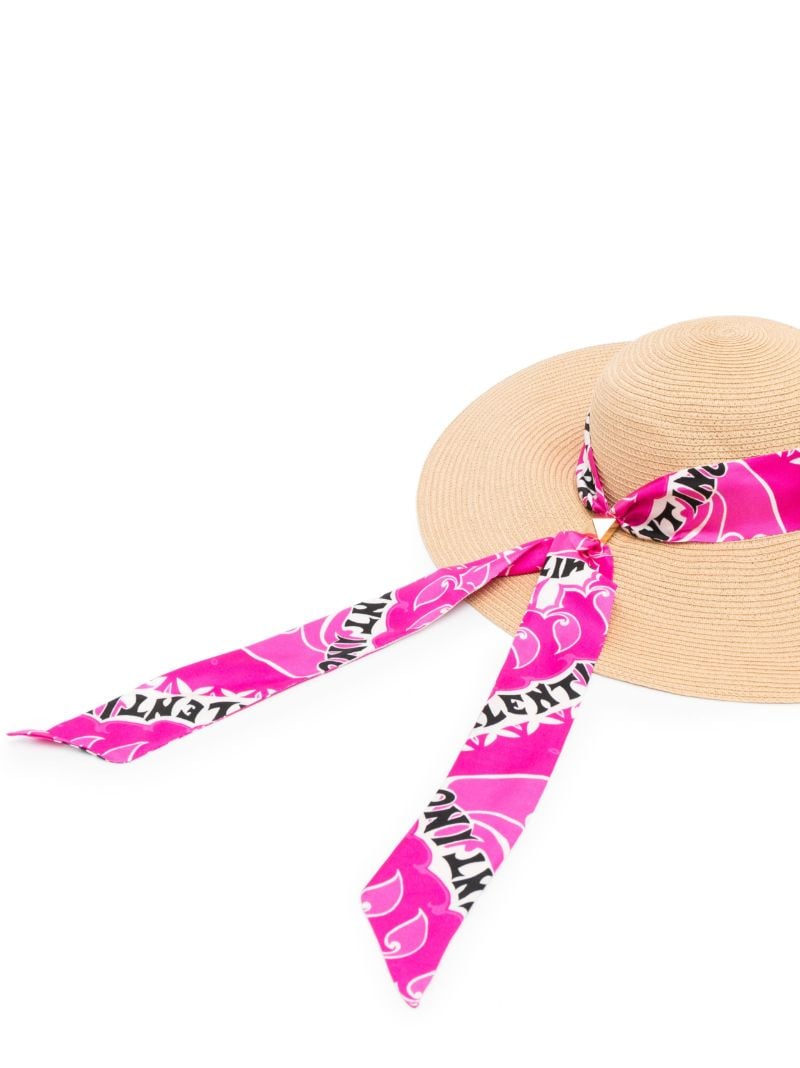 Pink Silk Scarf Sun Hat