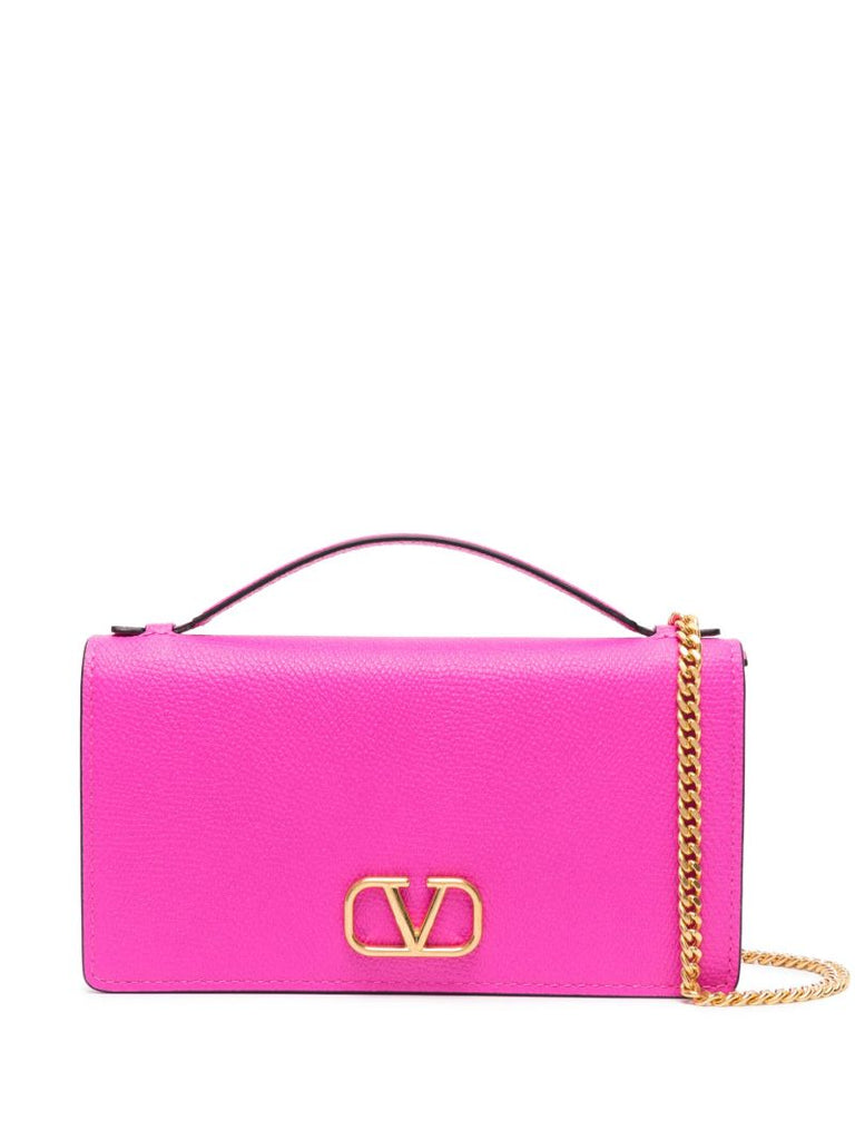 Fuchsia Pink Vlogo Cross Body Bag