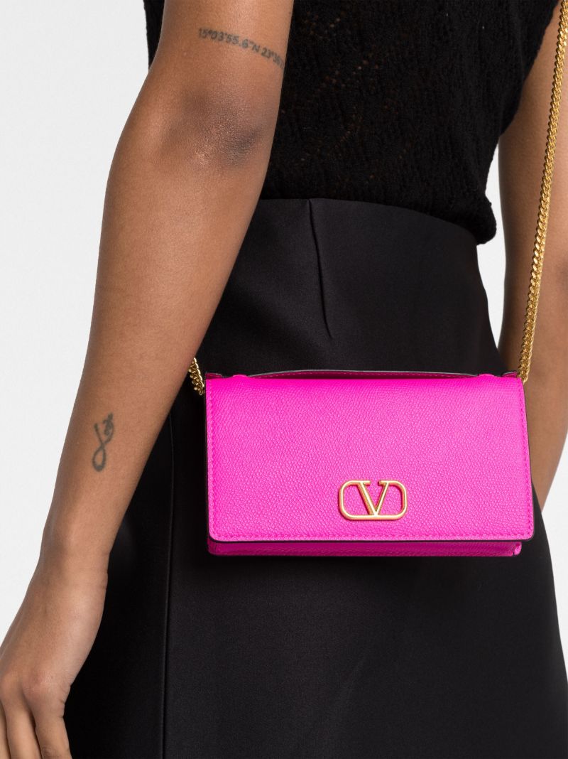 Fuchsia Pink Vlogo Cross Body Bag