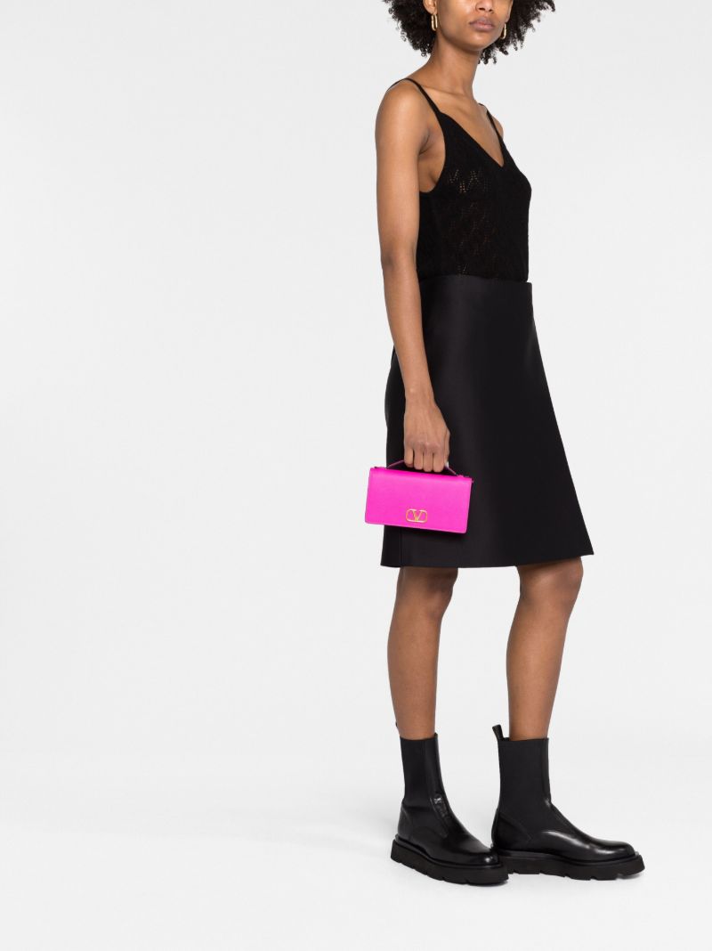 Fuchsia Pink Vlogo Cross Body Bag