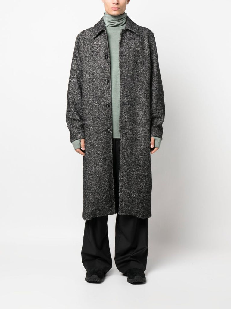 Black Eros Single Breasted Coat