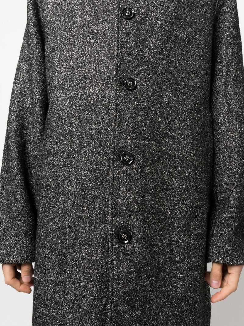 Black Eros Single Breasted Coat