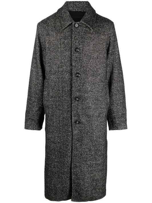 Black Eros Single Breasted Coat