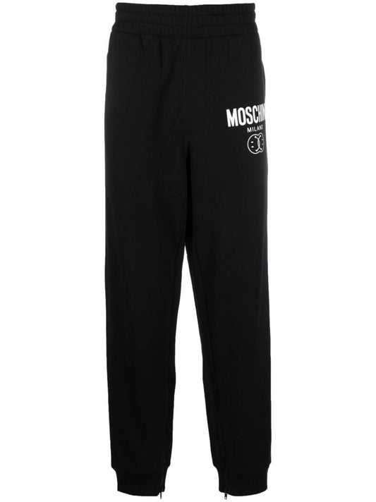 Black Dqm Smile Logo Track Pants