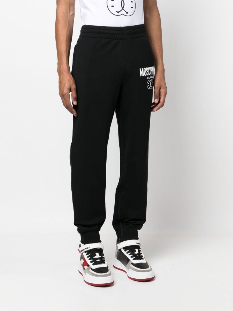 Black Dqm Smile Logo Track Pants