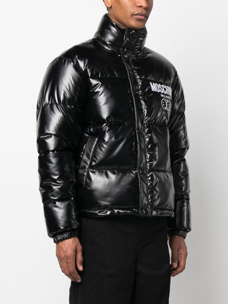 Black Smile Logo Padded Jacket