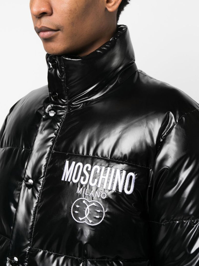 Black Smile Logo Padded Jacket