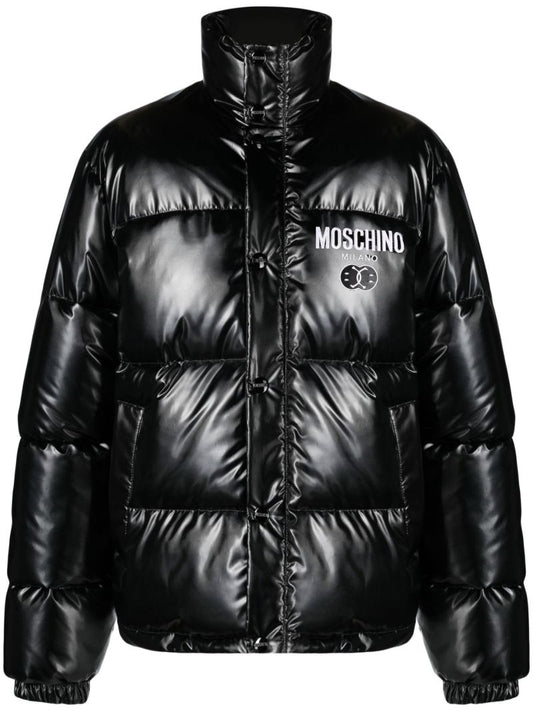 Black Smile Logo Padded Jacket