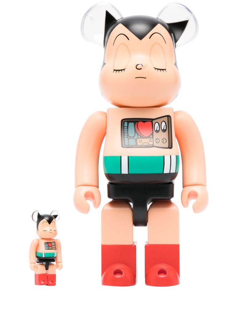 Neutral Astro Boy Sleeping Be@rbrick 100% and 400% Set