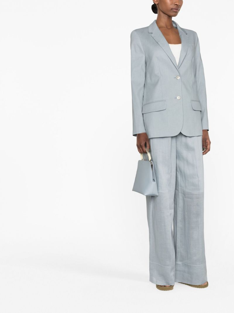 Blue Single Breasted Blazer