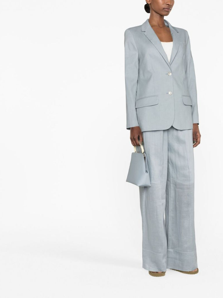 Blue Single Breasted Blazer