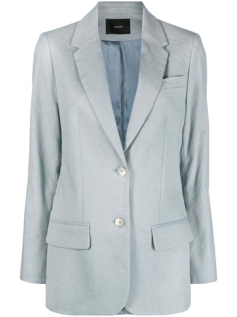 Blue Single Breasted Blazer