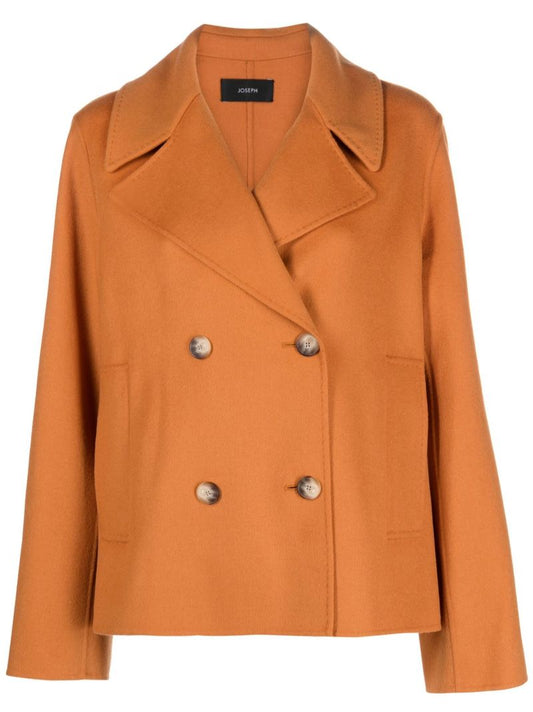 Orange Double-breasted Jacket