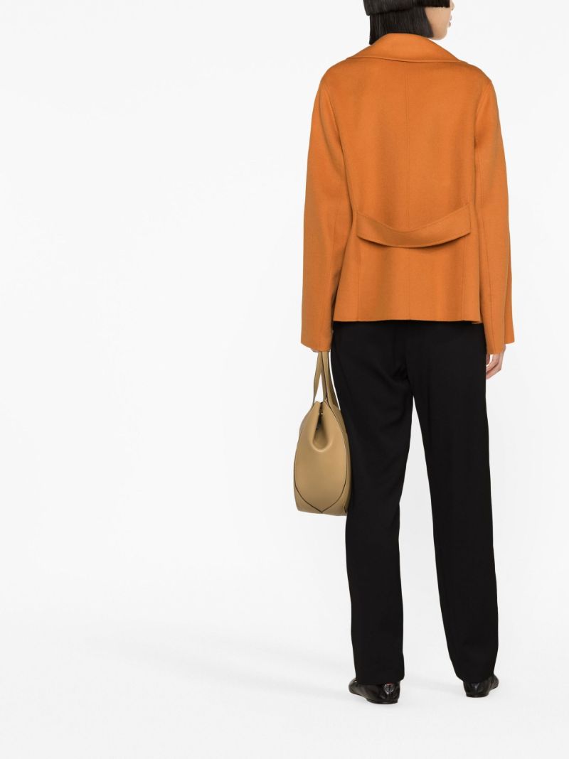 Orange Double-breasted Jacket