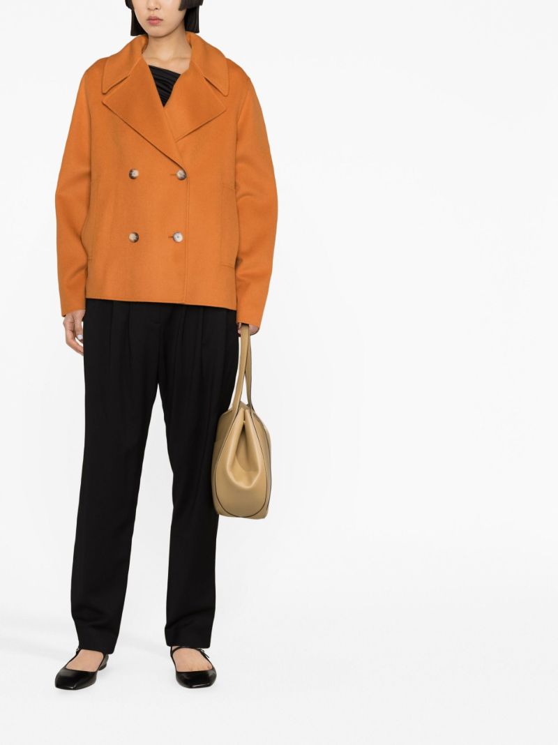 Orange Double-breasted Jacket