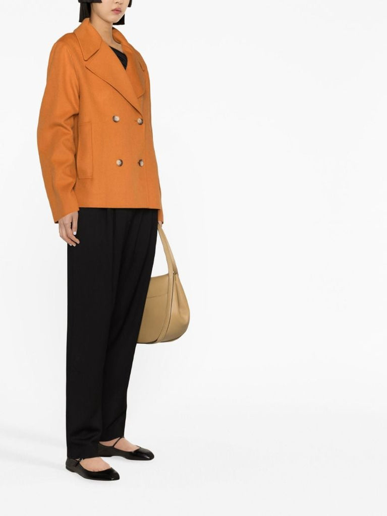 Orange Double-breasted Jacket