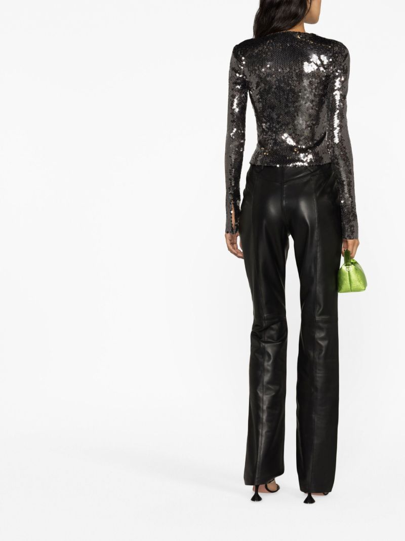 Silver Solaris Sequinned Top