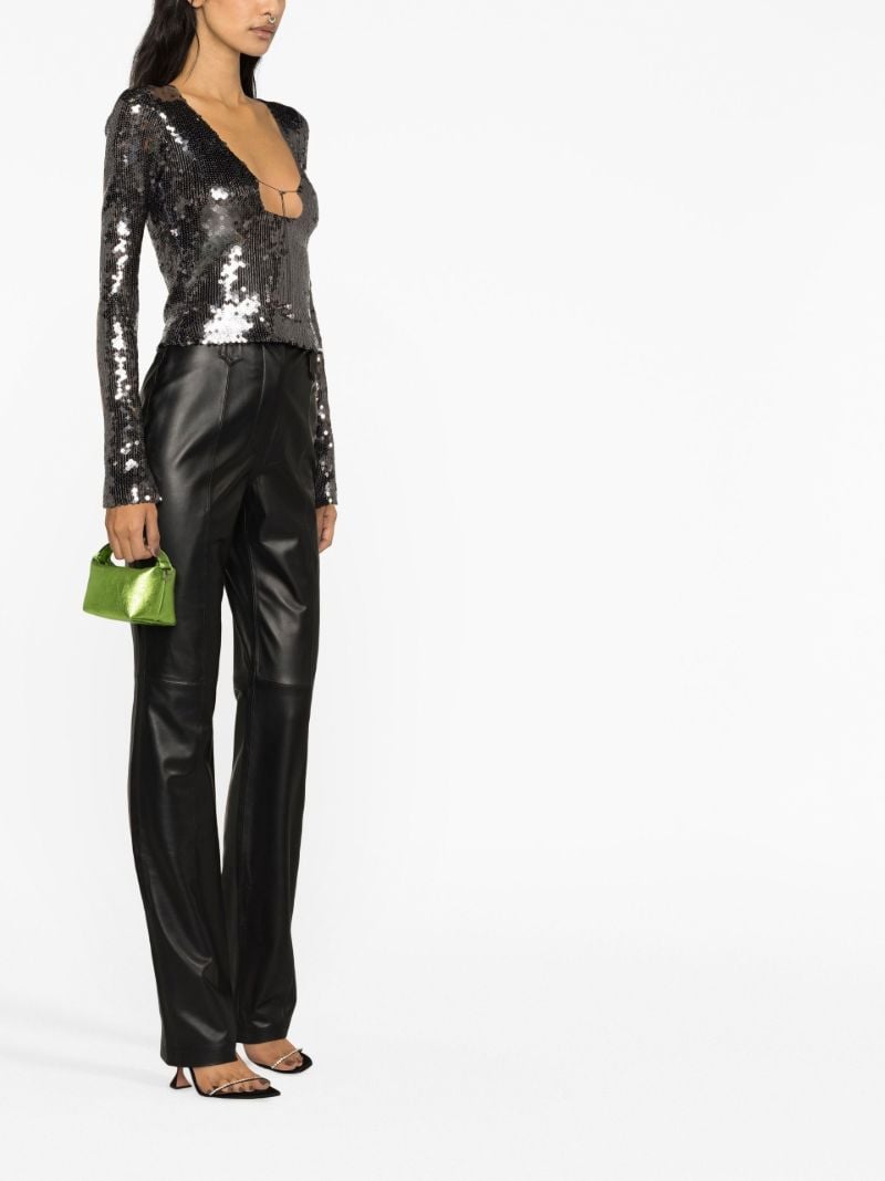 Silver Solaris Sequinned Top