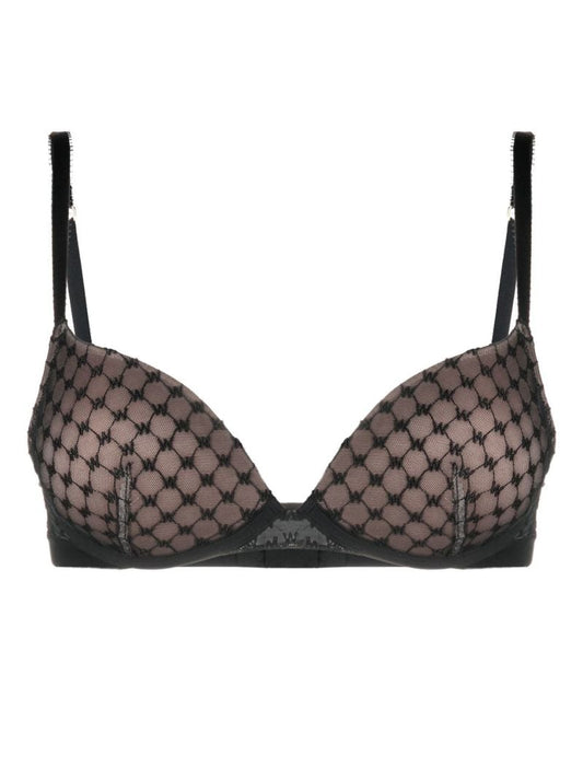 Monogram Patterned Demi Bra