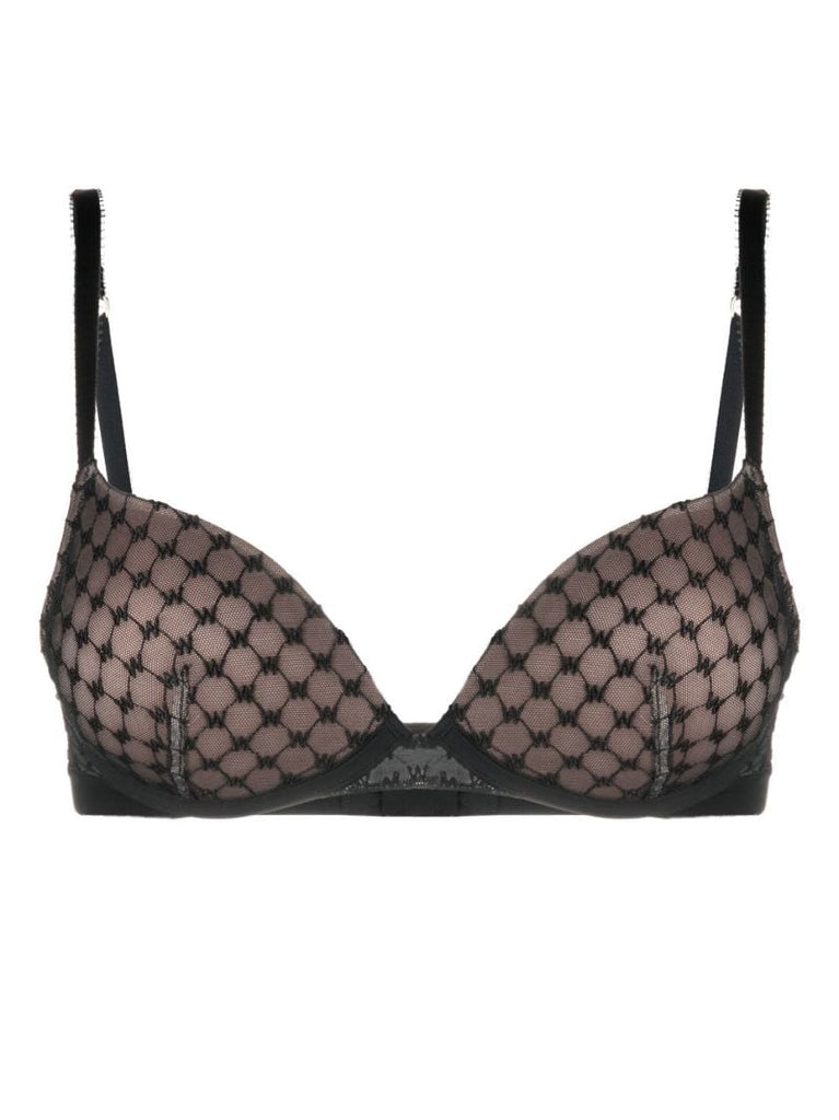 Monogram Patterned Demi Bra