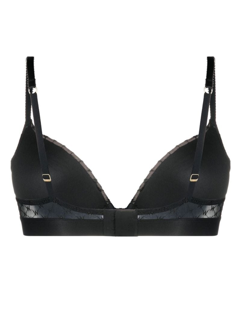 Monogram Patterned Demi Bra