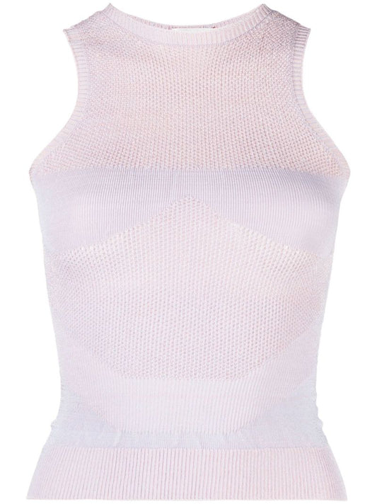 Purple Arcade Knitted Top