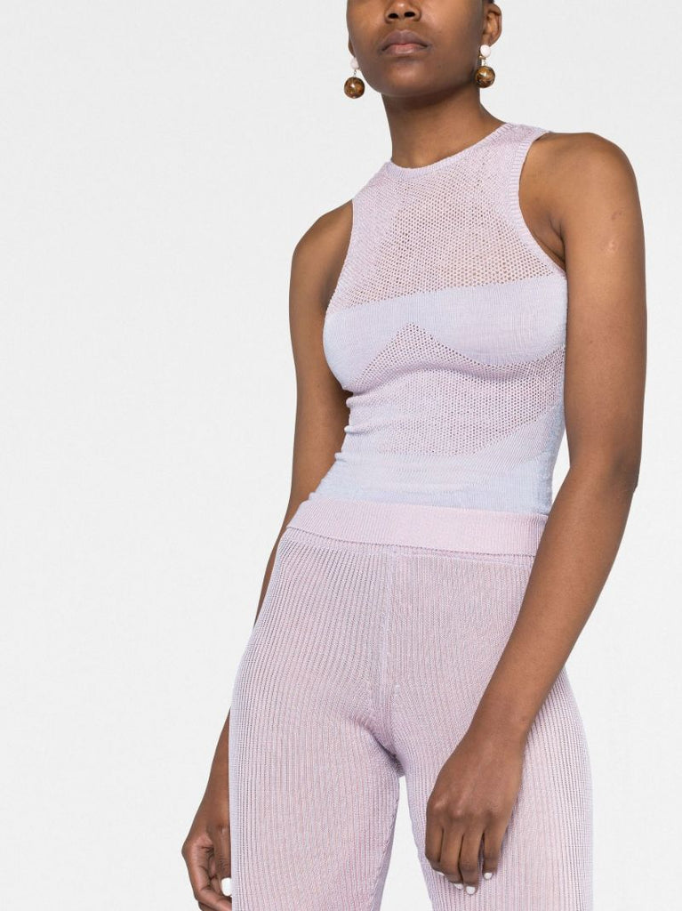 Purple Arcade Knitted Top