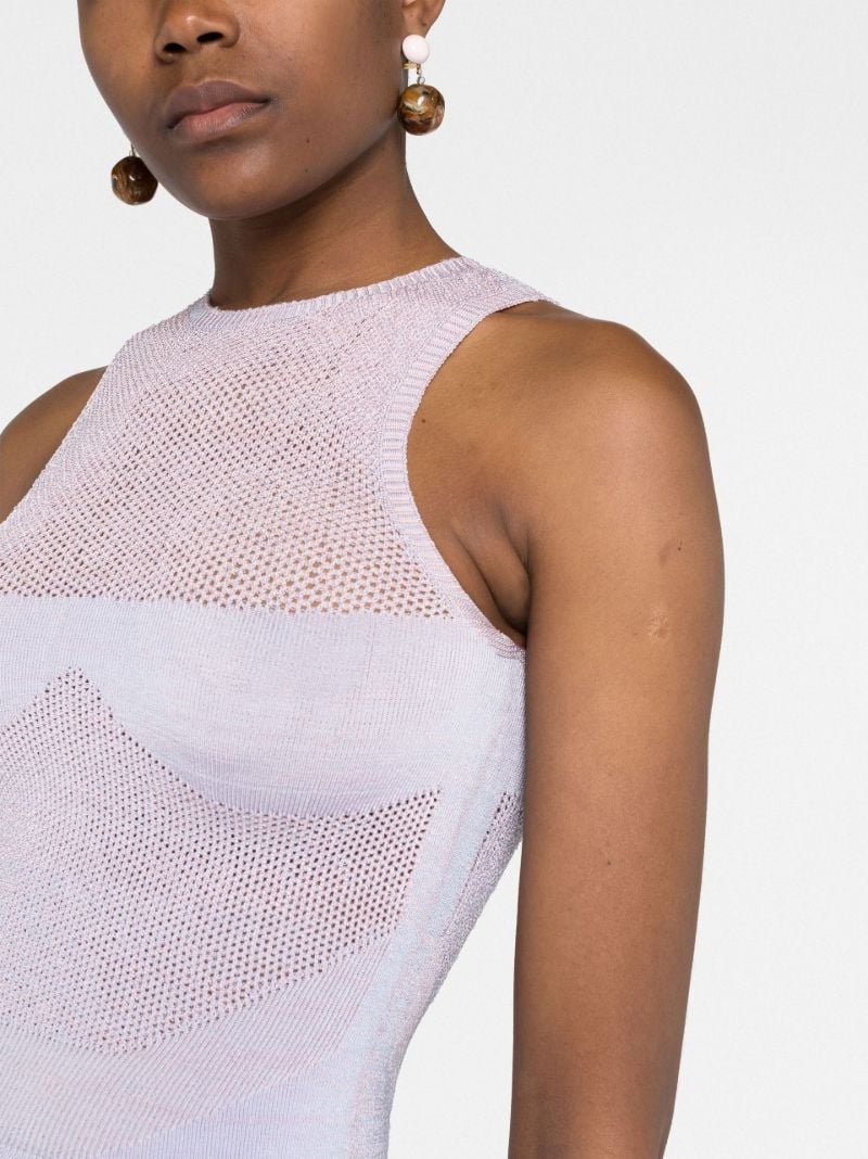 Purple Arcade Knitted Top