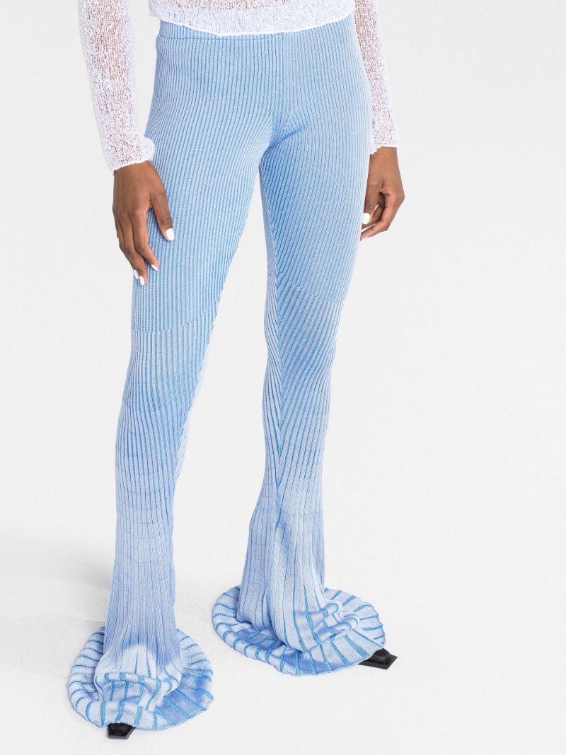 Blue Jelly Flared Trousers