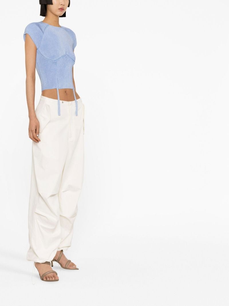 Blue Open Back T-shirt