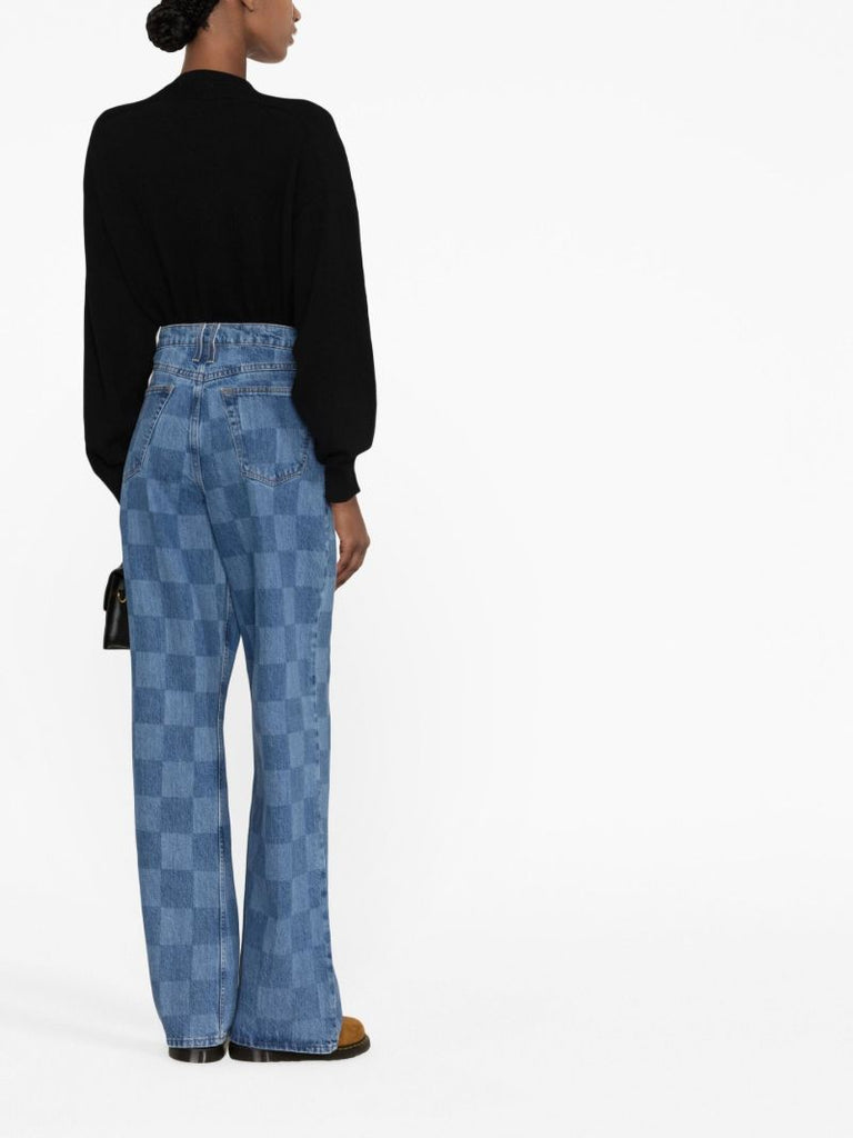 Blue Le High 'n' Tight Wide-leg Jeans