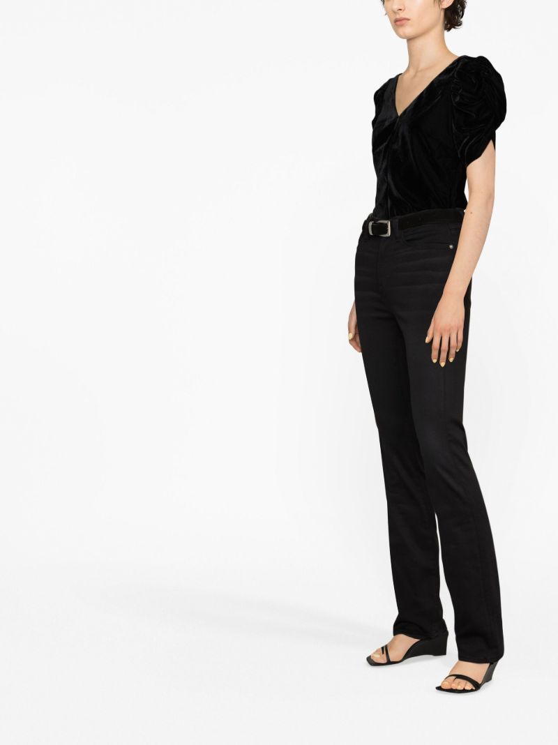 Black Le Super High Bootcut Jeans