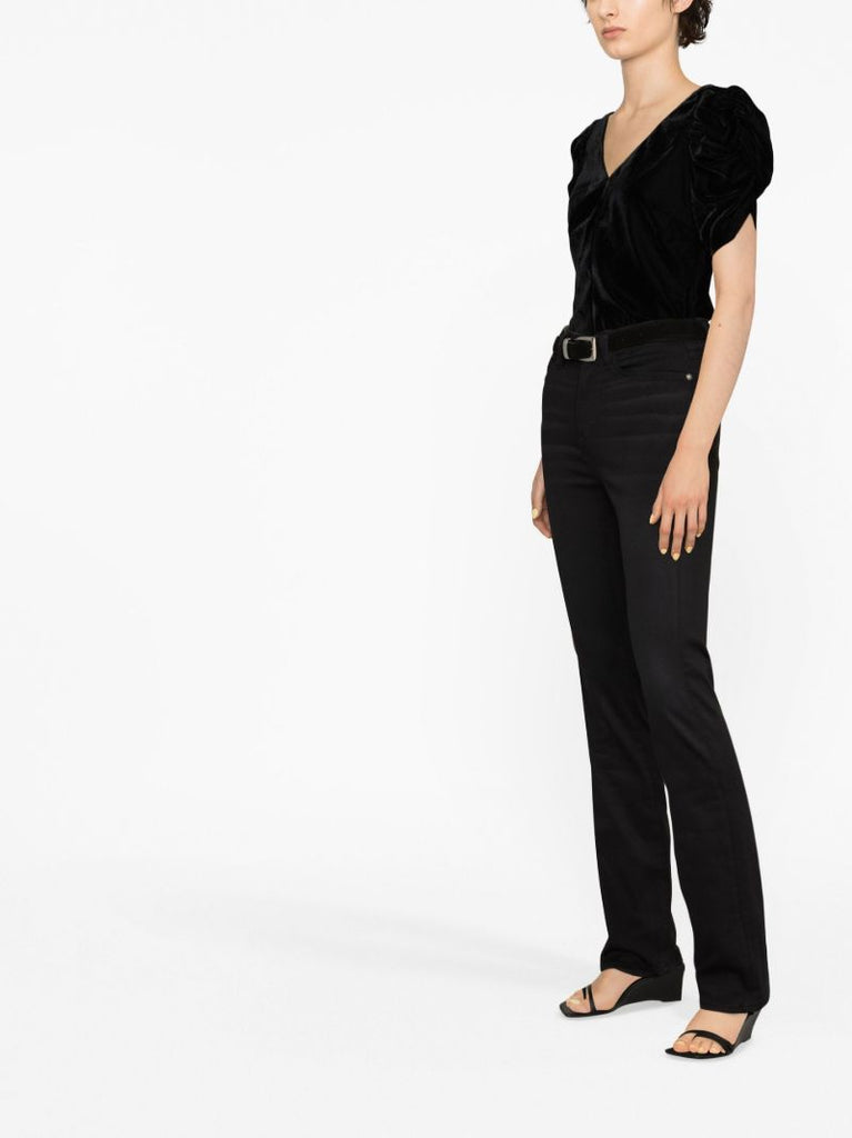 Black Le Super High Bootcut Jeans
