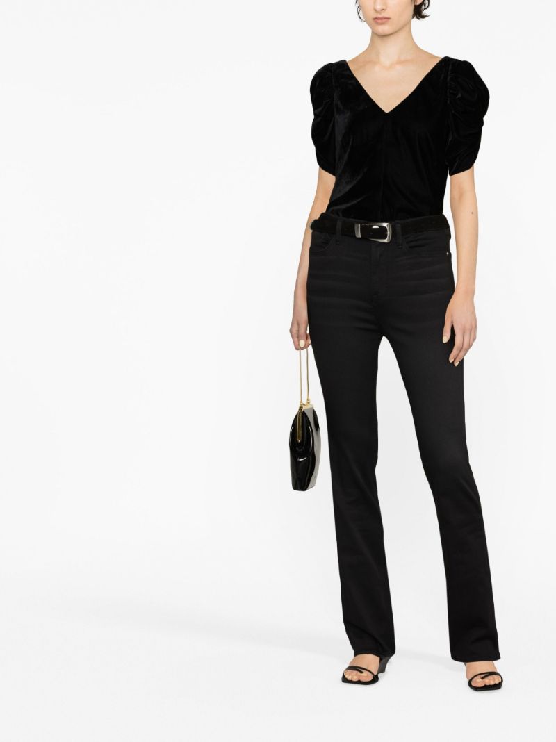 Black Le Super High Bootcut Jeans