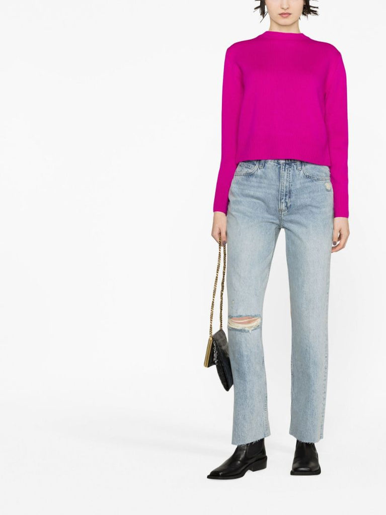 Blue Le High Straight-leg Jeans