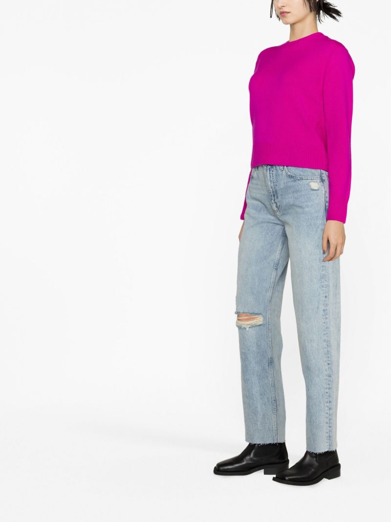 Blue Le High Straight-leg Jeans
