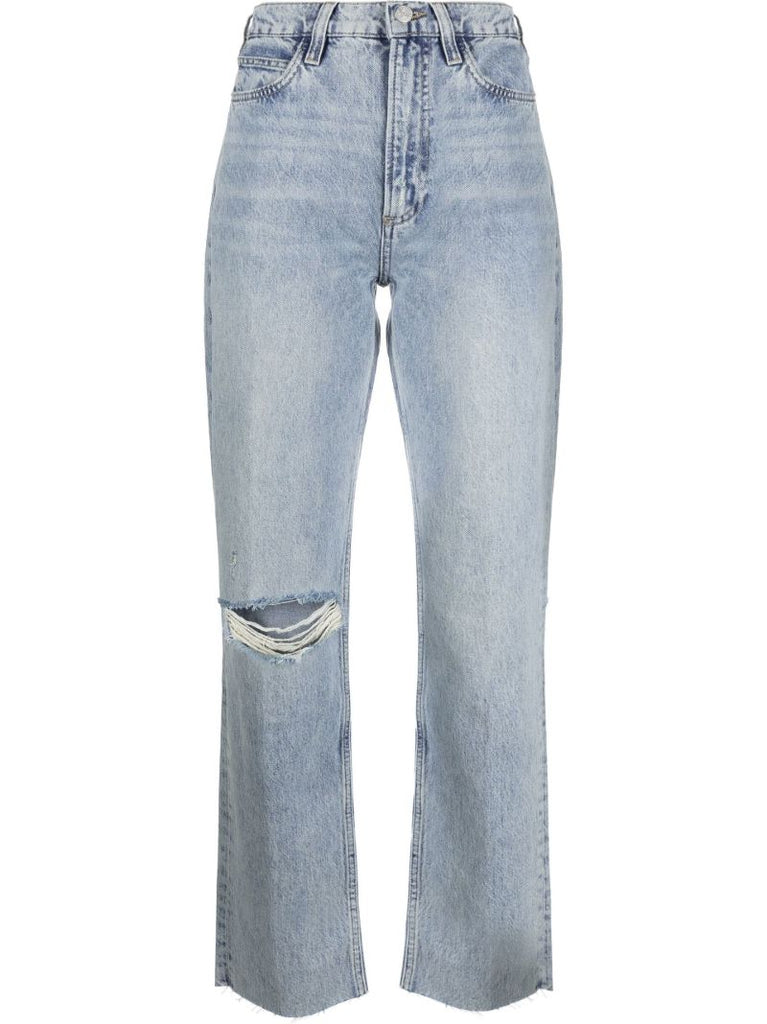 Blue Le High Straight-leg Jeans