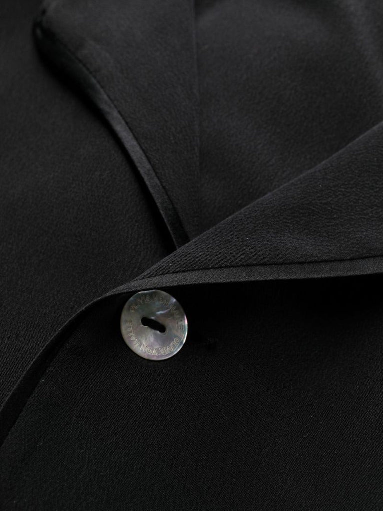 Navy Casablanca Riri Silk Satin Pyjamas