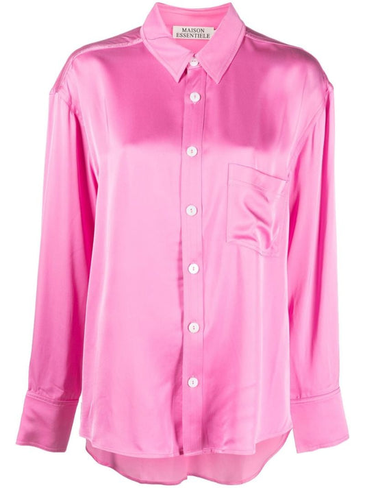 Pink Long Sleeve Pyjama Shirt