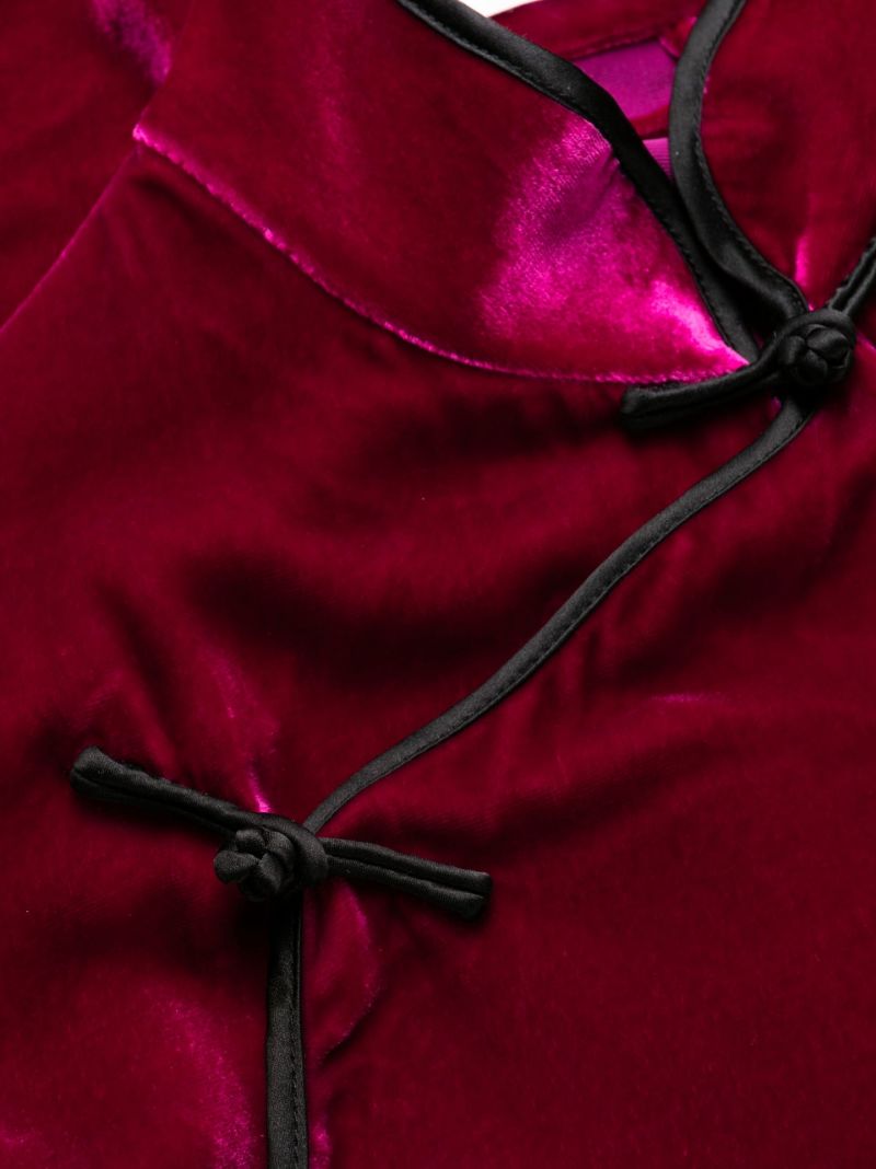 Pink Harlow Berry Silk Satin Pyjamas