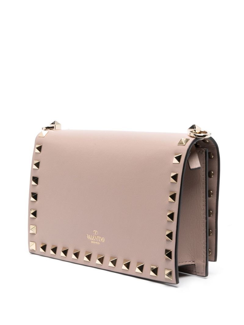 Pink Rockstud Chain Wallet